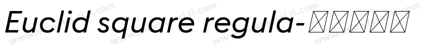 Euclid square regula字体转换